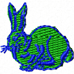 Rabbits Embroidery Design 5 Rabbits Embroidery Design 5